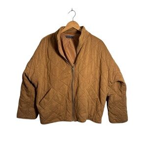 NWT Bagatelle Collection Oversized Quilted Fall Jacket Women’s Medium Tan